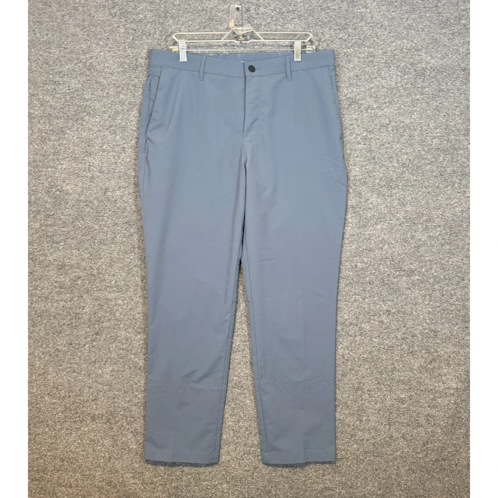Banana Republic Pants Men 34x30 Blue Flat Front Chino Performance Stretch Casual